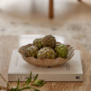 alba natural glazed plate