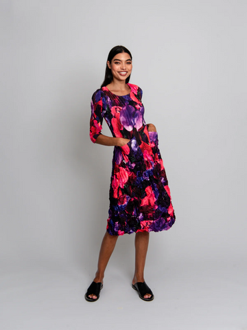 3/4 sleeve smash pocket dress