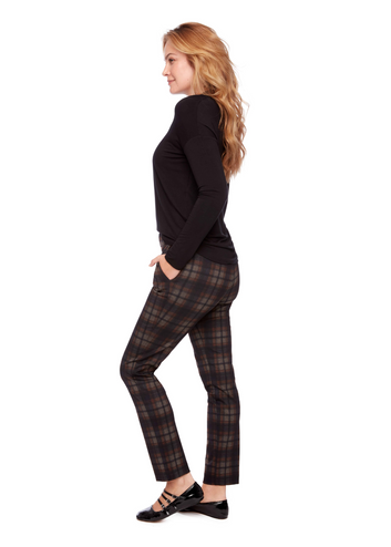 ballina plaid ponte pant