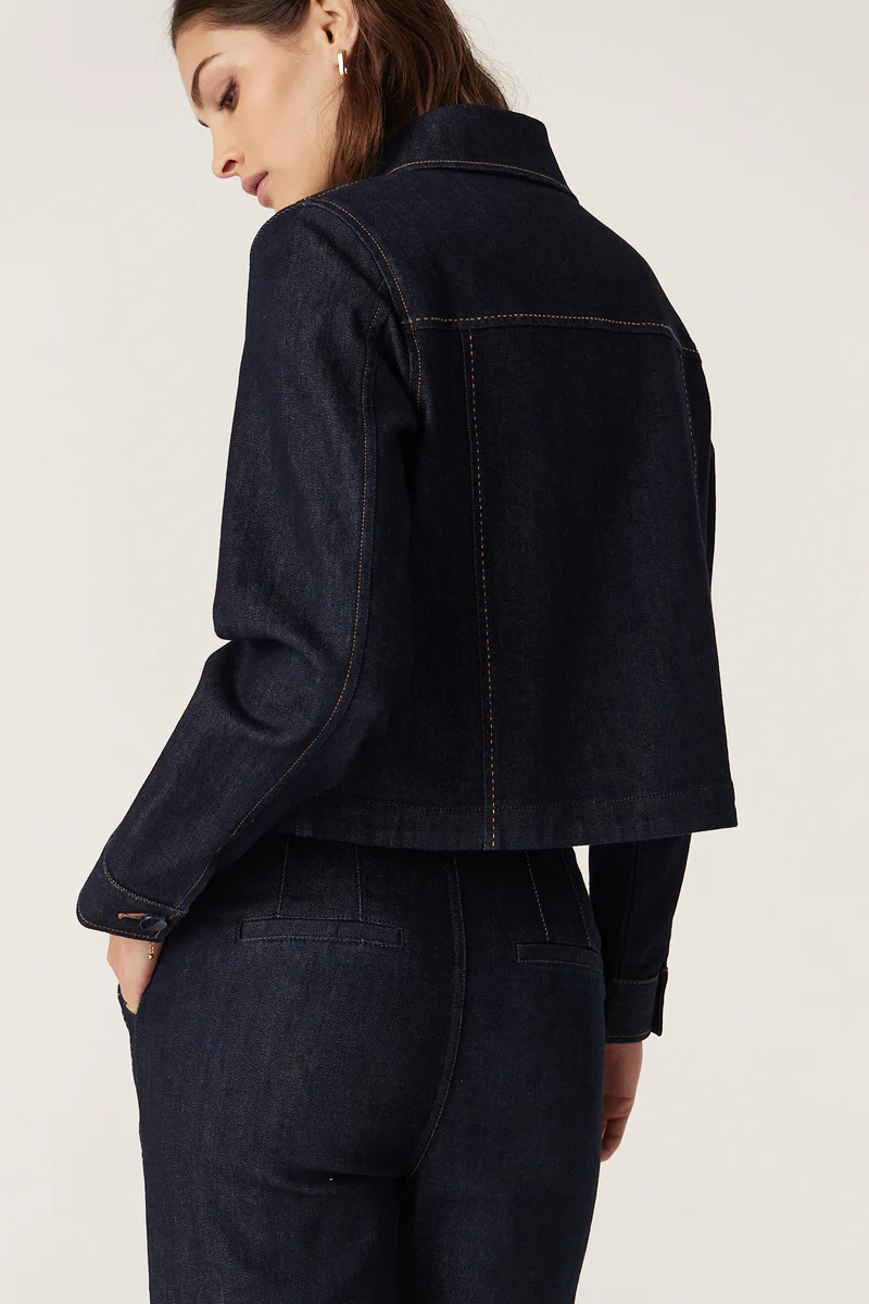 burke denim jacket - Meg & Me Boutique & Espresso