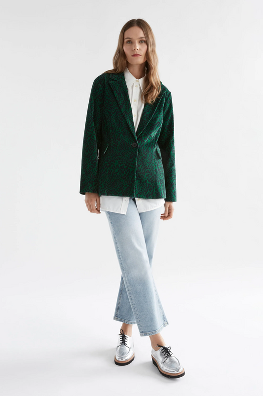 altes jacket - green sinda print