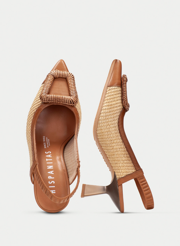 Nova soho shoe - natural raffia