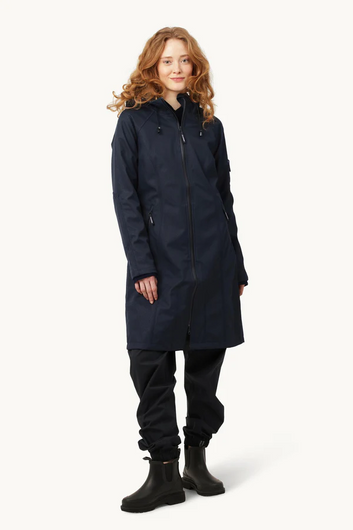 long softshell raincoat