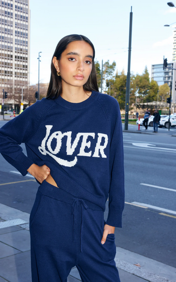 lover jumper - indigo