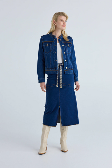 chrome jacket - indigo