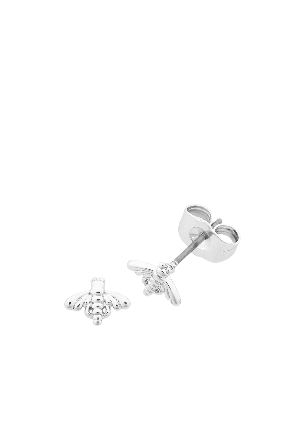 petite bee earring - silver