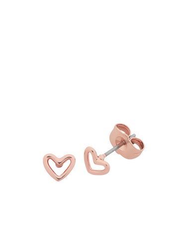 petite heart earring