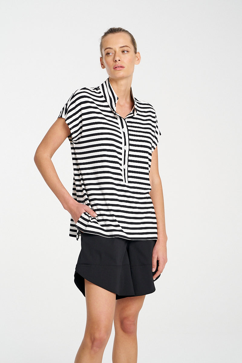 henley tank stripe jersey