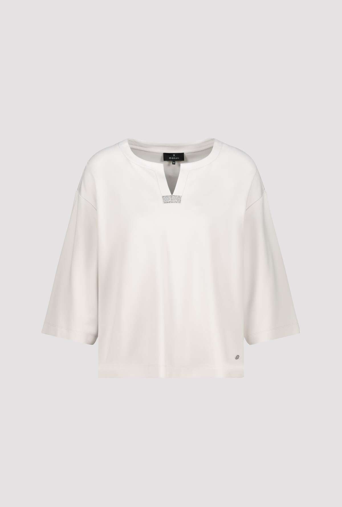 3/4 blouse with rhinestones 