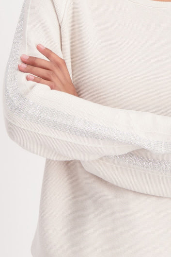 monari jumper with jewellery detail