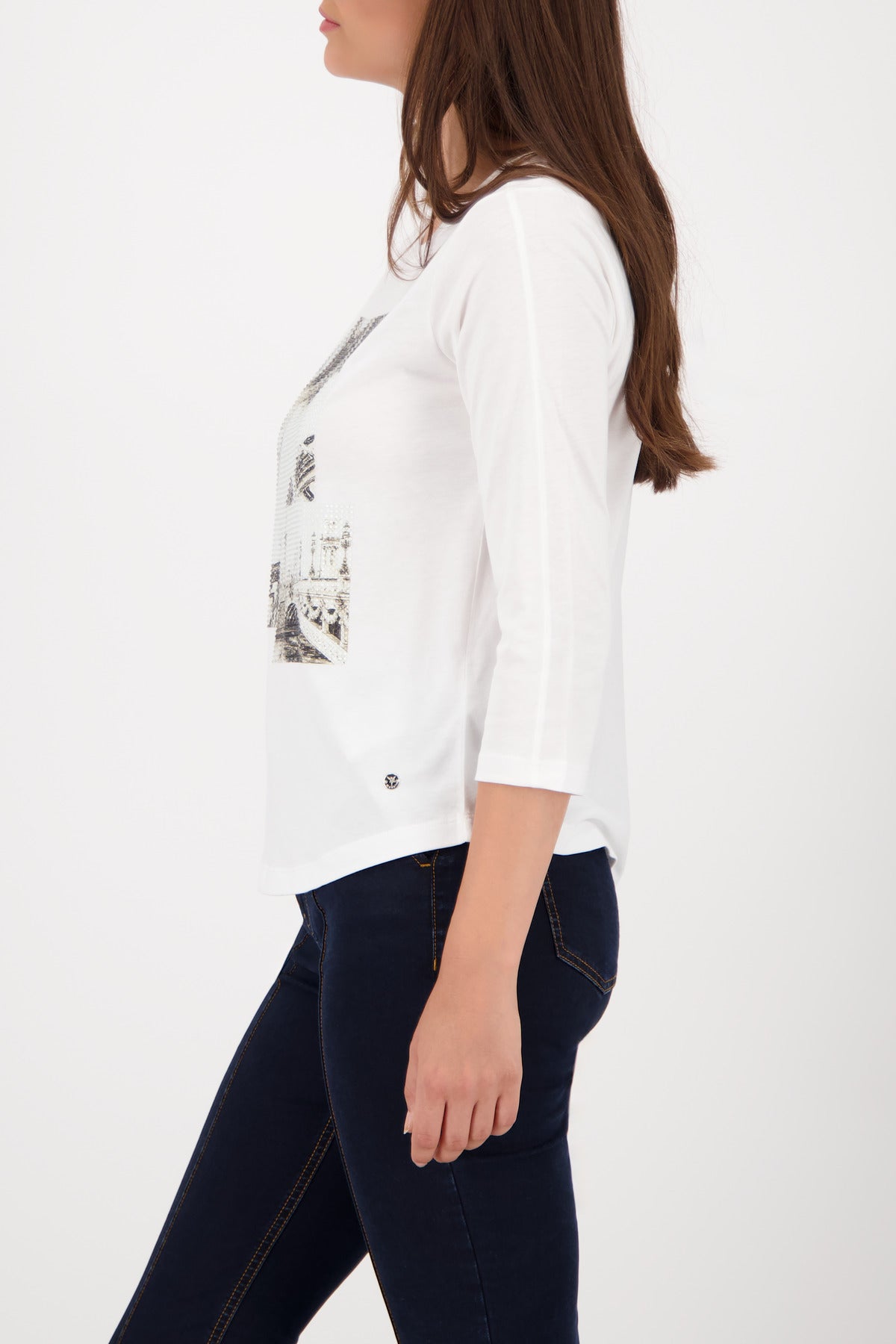 monari - round neck t-shirt - Haus of Alma