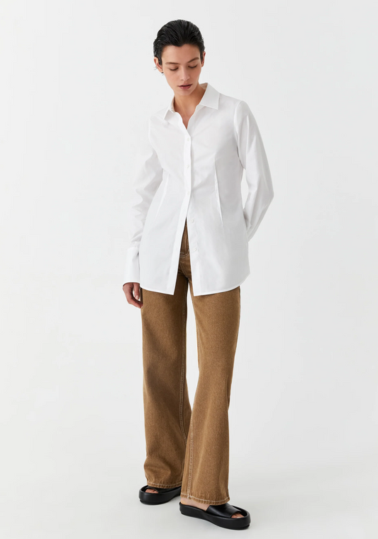 kameiko tailored shirt - white
