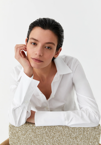 kameiko tailored shirt - white