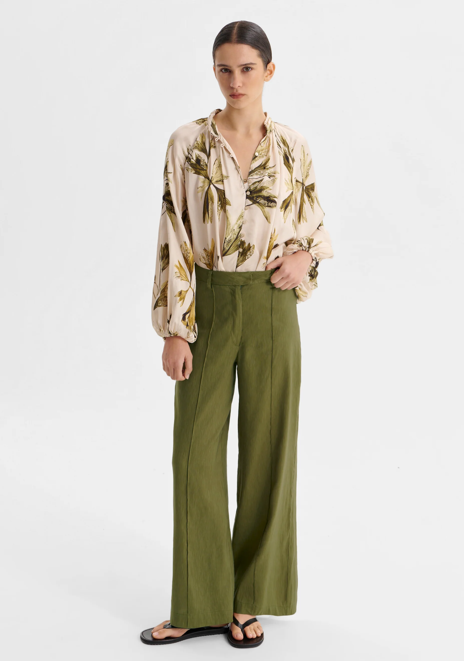 morrison - victoria pintuck pant - Haus of Alma