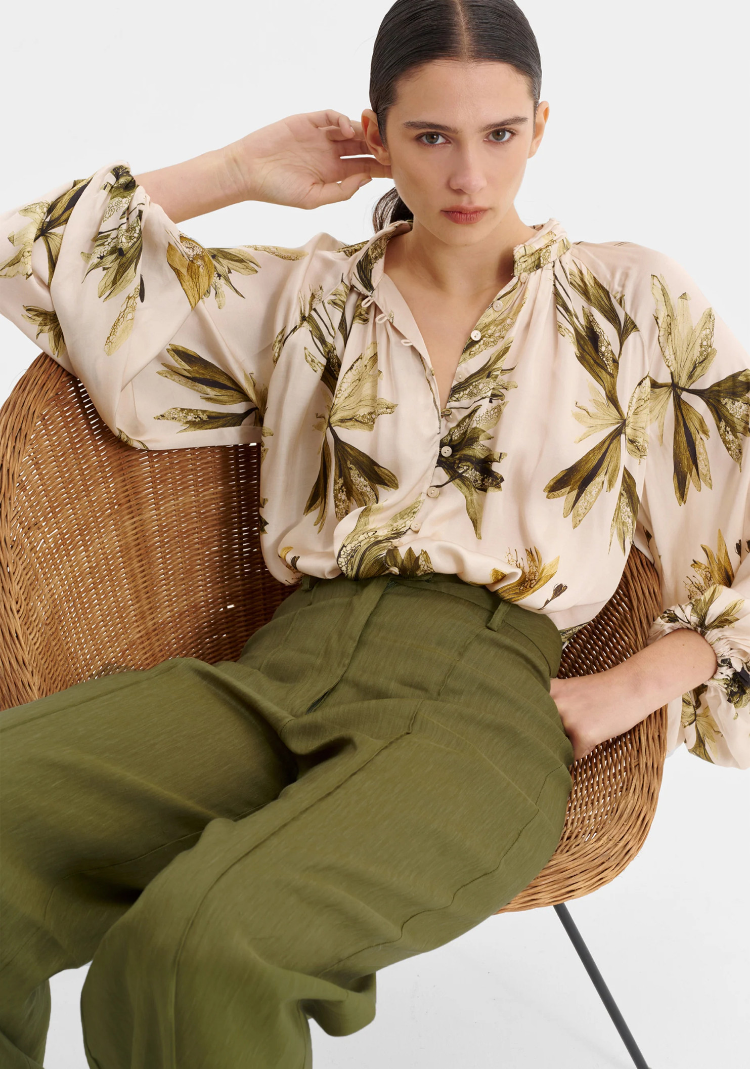 morrison - victoria pintuck pant - Haus of Alma