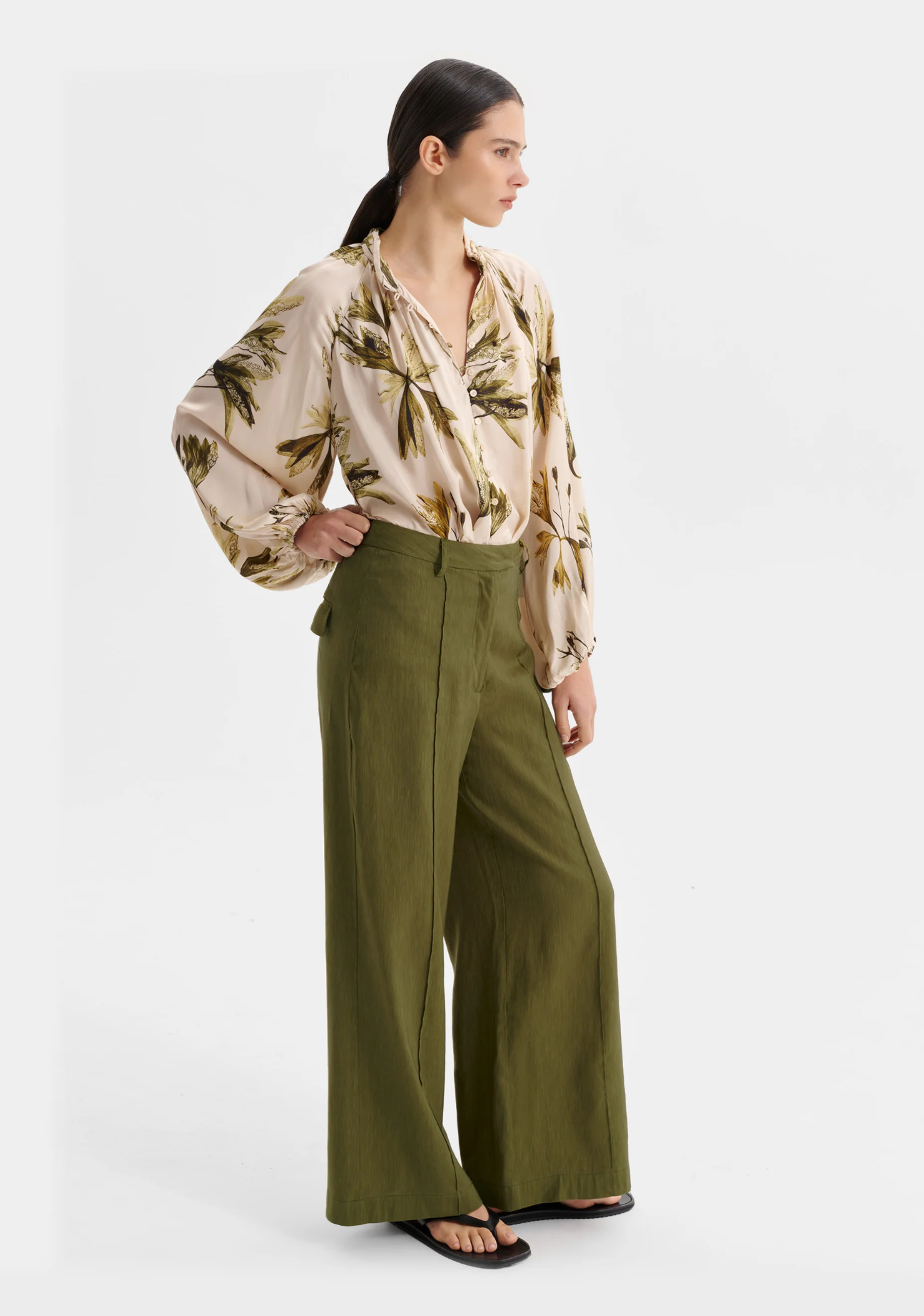 morrison - victoria pintuck pant - Haus of Alma