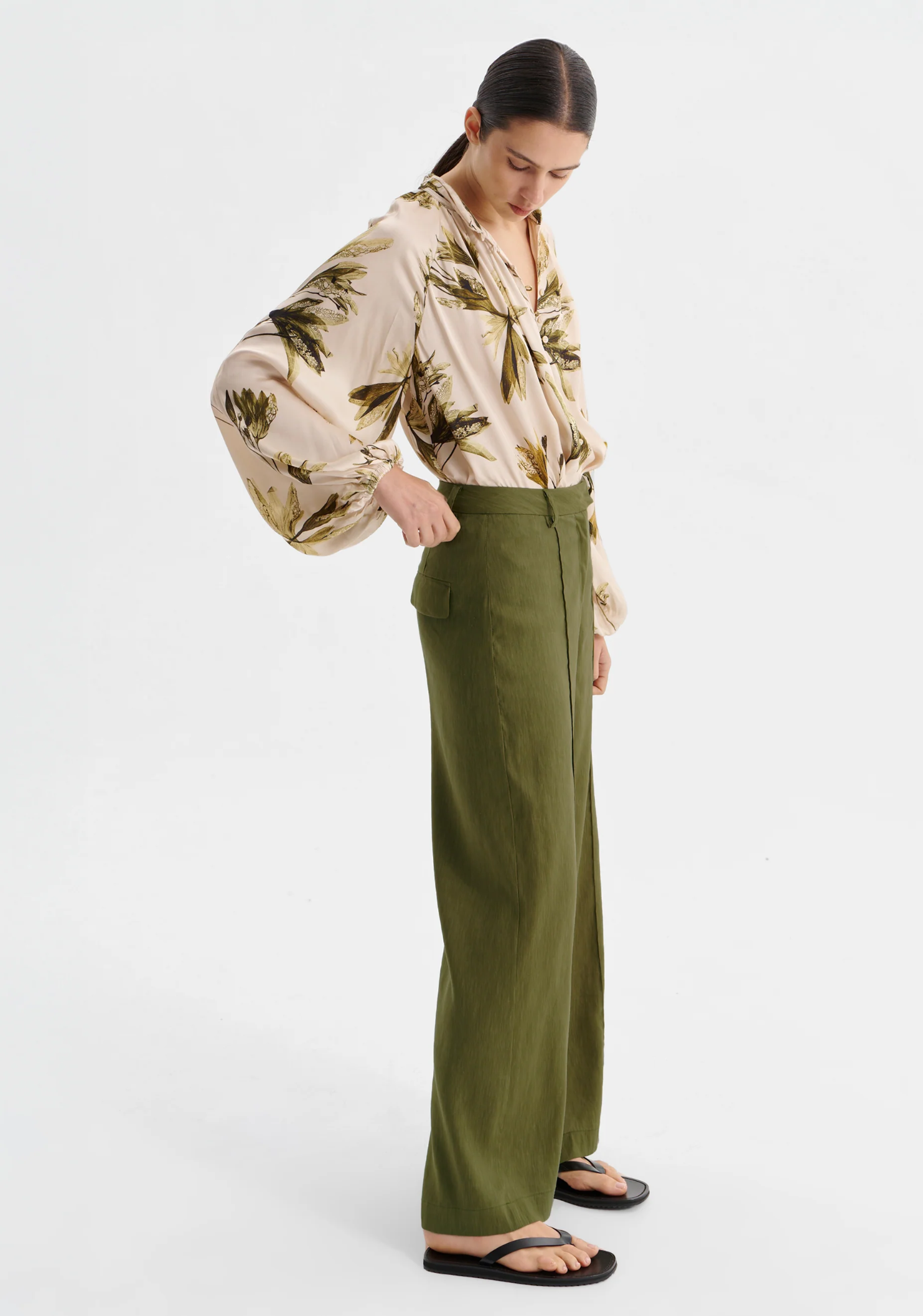 morrison - victoria pintuck pant - Haus of Alma