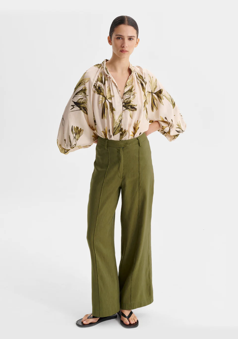 morrison - victoria pintuck pant - Haus of Alma