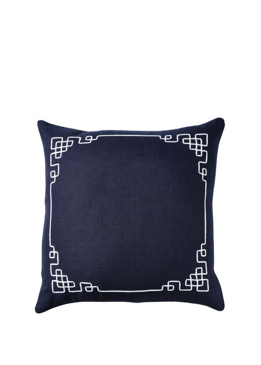 newport cushion navy cover 50cm