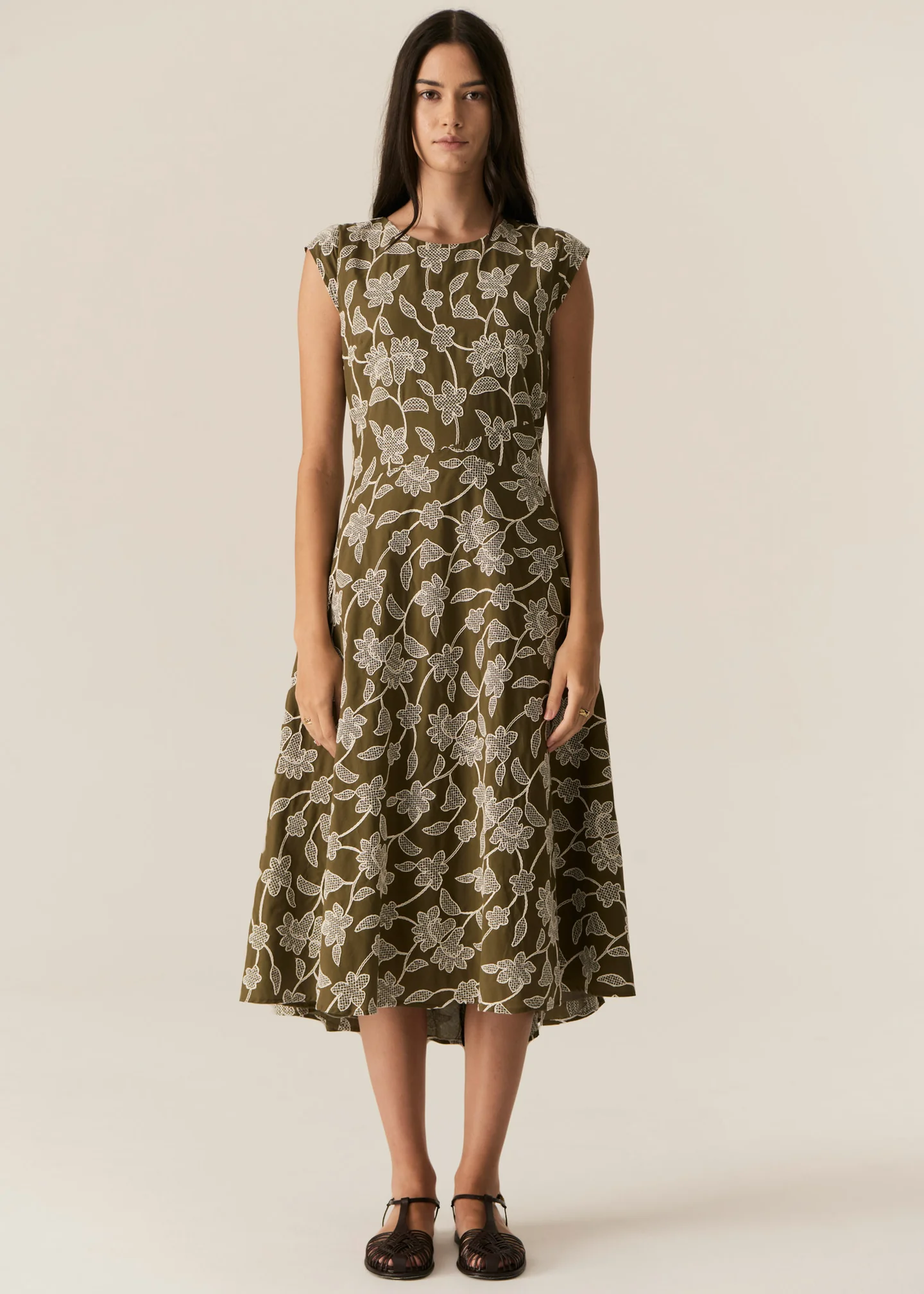 hugo dress - khaki