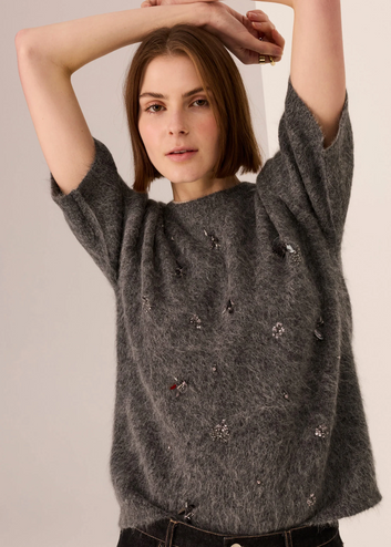 haviland beaded knit tee
