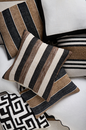porto riviera stripe cushion cover
