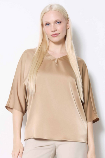 belize v neck top champagne