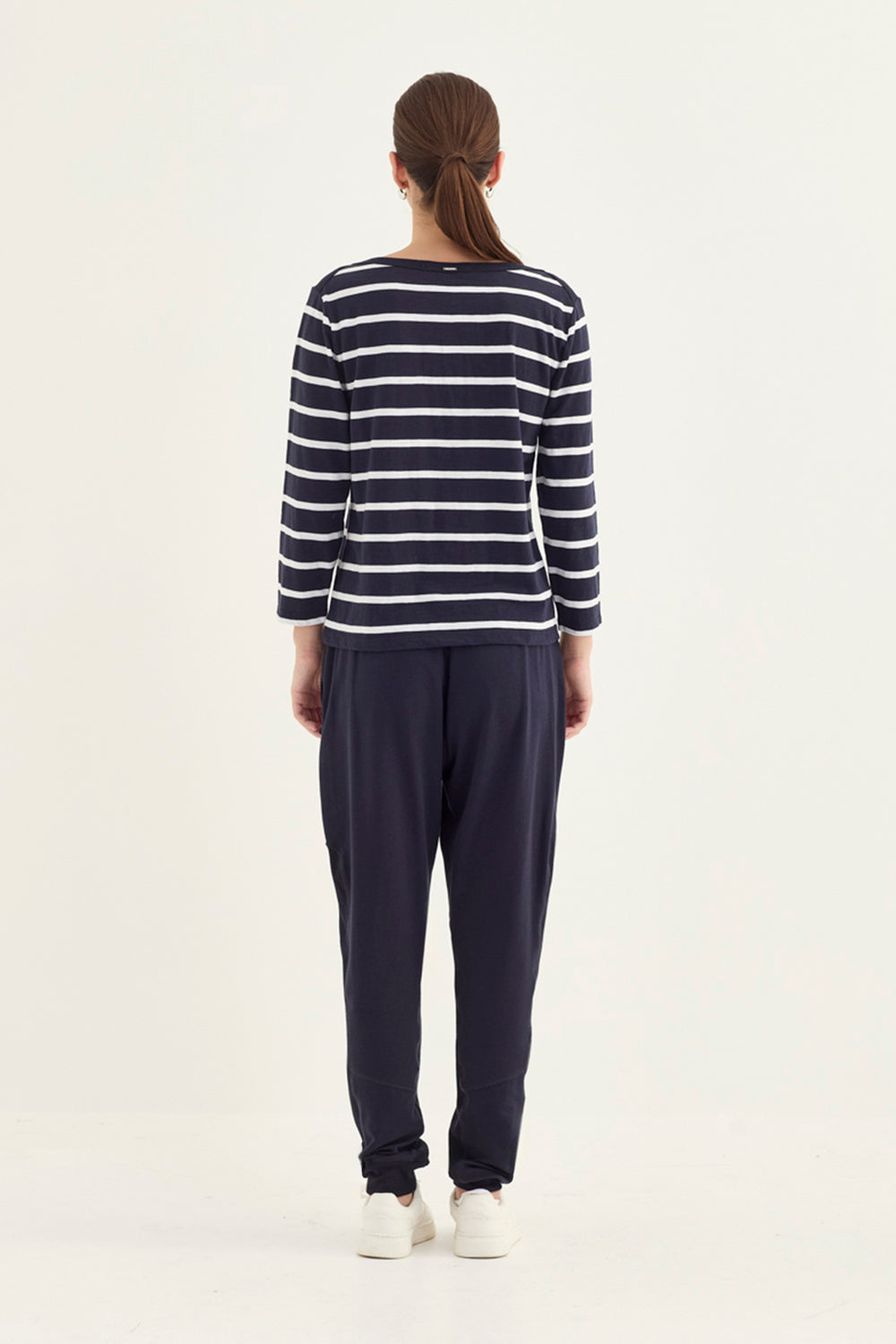 Verge Spencer Top in Ink styled with Award Pant, Ink - Haus of Alma
