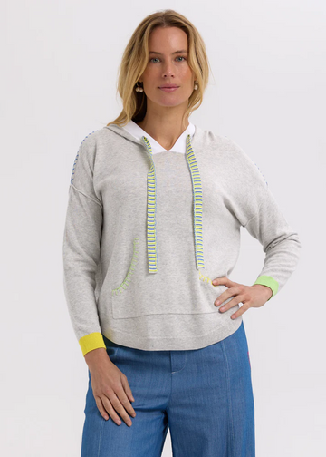 joey pocket hoodie - light marle