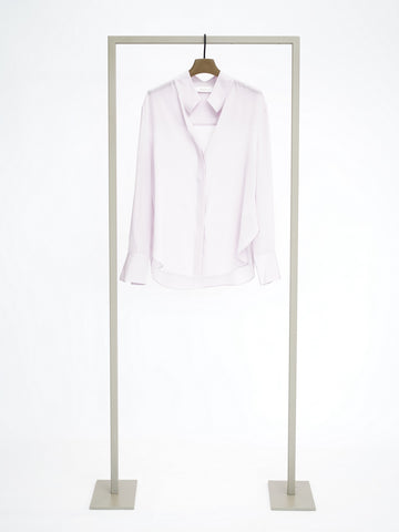 Herzens silk blouse in Pinky, front view – Haus of Alma
