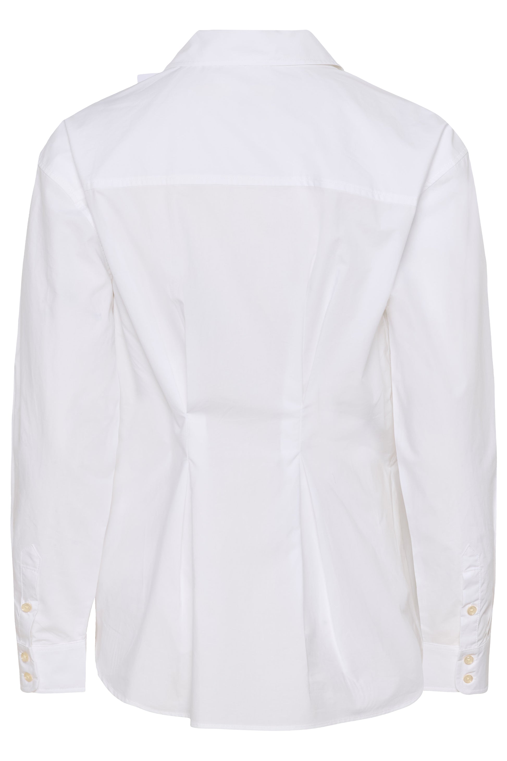 Haus of Alma InWear Leloiw Dallas Pleated Shirt in Pure White, view 02