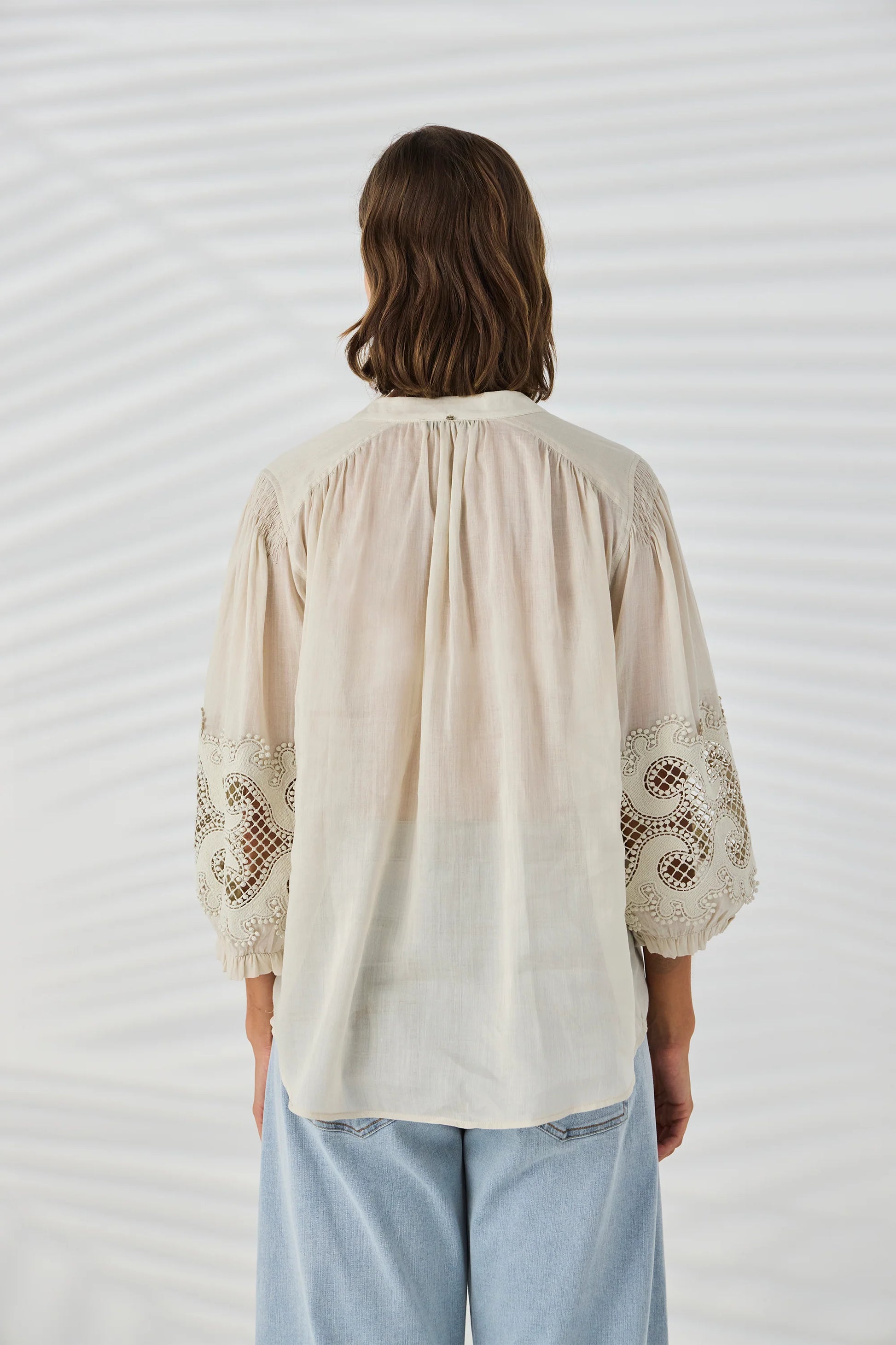 Lania Austin Shirt in Latte - back