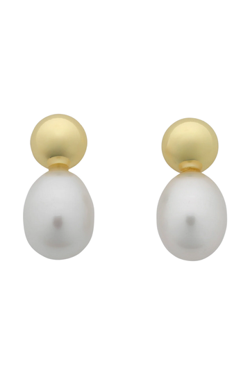cove gold pearl earrings