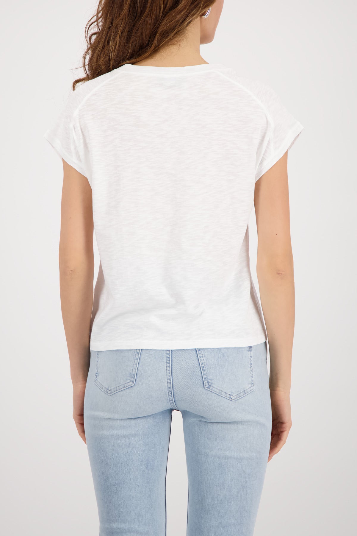 Monari Jewellery T-Shirt in Off-White - worn - back view