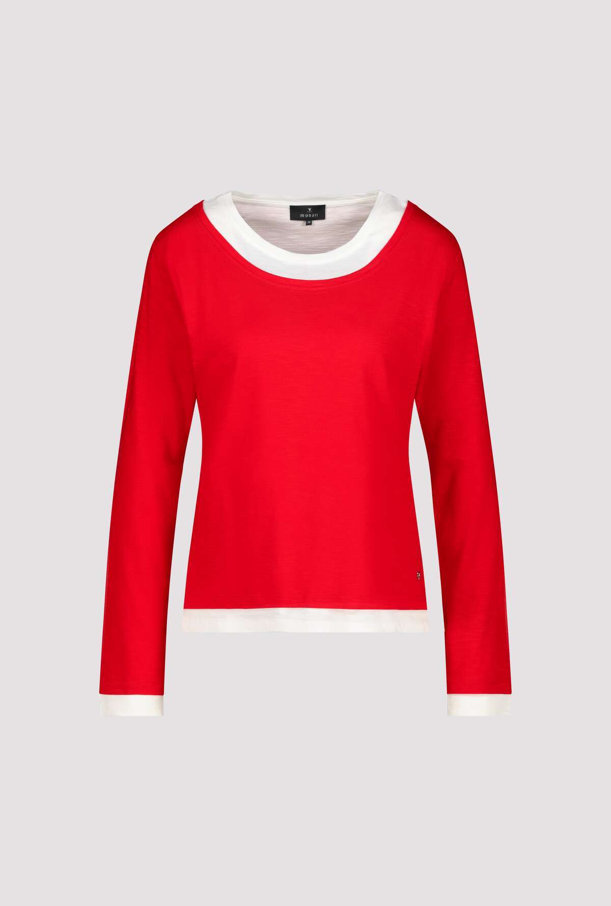Monari Two in One T-Shirt in Chilli - flat lay