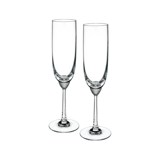 Villeroy & Boch Boston Champagne Flute – Clear Glass, 145ml, Dishwasher Safe, Made In Germany (Single/Set Of 2/4)