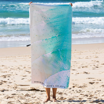byron bay line up sand free towel