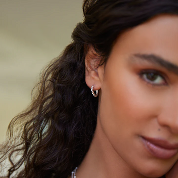 chia hoop earring - silver