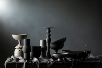 planter bowls - set 3 stone